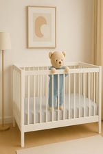 2 Adet 50 x 90 x 10 cm Anne Yanı Lastikli Penye Kumaş Bebek Çarşafı