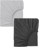 2 Adet 65 x 95 + 10 cm Anne Yanı Lastikli Penye Kumaş Bebek Çarşafı