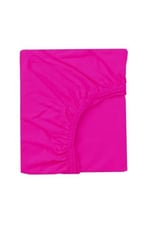 2 Adet Pamuklu Ve Lastikli 60 X 120 X 15 Cm Penye Bebek Çarşaf, Fuşya-Mavi