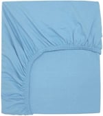 2 Adet Pamuklu Ve Lastikli 60 X 120 X 15 Cm Penye Bebek Çarşaf, Fuşya-Mavi