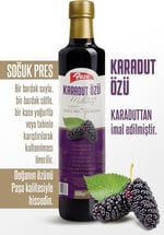 (2 Adet) Paşa Karadut Özü, 680g Şişe, Soğuk Pres İmal Edilmiş Doğal Meyve Özü