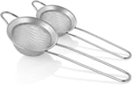 2 Adet Smartizi Metal Çay Süzgeci (6 cm) - Paslanmaz İnce Gözenekli Pratik Çay ve Bitki Çayı Süzgeci