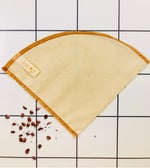 (2 adet) V-60 ile uyumlu Yıkanabilir, Kumaş, Organik Kahve Filtresi, Ağartılmamış%100 Ham Pamuk - Ekolojik Filtre V-2