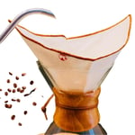 (2 adet) Yıkanabilir, Kumaş Chemex Kahve Filtresi Ağartılmamış%100 Ham Pamuk, Organik, Ekolojik Filtre Chemex (C.2)