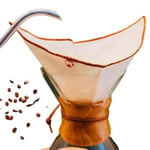(2 adet) Yıkanabilir, Kumaş Chemex Kahve Filtresi Ağartılmamış%100 Ham Pamuk, Organik, Ekolojik Filtre Chemex (C.2)