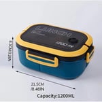 2 Katlı Taşınabilir Yemek Kabı Lunch Box Diyet Beslenme Kutusu Saklama Kabı Çatal Kaşıklı Sefer Tası
