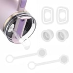 2 Paket Silikon Dökülmeye Dayanıklı Durdurucu, Stanley Quencher H1.0 & 2.0 Tumbler 40/30 Oz, Sızdırmaz Silikon Conta Kiti, Dahil 2* Hasır Kapak, 2* Hasır Delik Contası, 2* Merkez Mil Contası