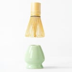 2 Parça Matcha Çayı Fırça ve Bamboo Whisk Tutucu Köpürtücü Tutacağı mt165