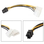 2 x Molex PCI-E güç Kablosu to 6Pin grafik ekran kartı dönüştürücü kablosu 30cm