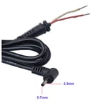 2.5mmx0.7mm şarj uçlu tamir kablosu 2.5mm ye 0.7mm adaptör tamir kablosu