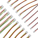 20 Adet 2PIN 3PIN 4PIN 5PIN Çift Uçlu Dişi ve Erkek Kablo Bağlantı Fişi Uzatma Kablosu Terminal Konektörü Elektronik Kablo 200 mm JST XH ile Uyumlu