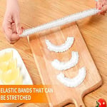 200 adet saklama torbası, elastik plastik saklama torbası, şeffaf saklama folyosu, gıda kapakları, tekrar kullanılabilir, sebze tazeliği koruması, duş başlığı