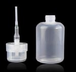 200 ml (7 oz) Oje Çıkarıcı Sıvı Şişe için İtmeli Boş Pompa Dağıtıcı, Beyaz Üst Kapak