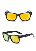2017 Moda Çocuk Güneş Gözlüğü UV 400 Orange Mercury Lens