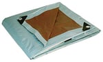 212167 cm Dry Top Heavy Duty Gümüş/Kahverengi ters çevrilebilir tam boy 10 mil Poly Branda Ürün #, 212167 - Seçenekler: 6' x 8', 10x12 Feet, 12' x 16'