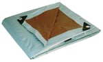 212167 cm Dry Top Heavy Duty Gümüş/Kahverengi ters çevrilebilir tam boy 10 mil Poly Branda Ürün #, 212167 - Seçenekler: 6' x 8', 10x12 Feet, 12' x 16'