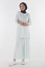 2150_Tesettür Kaşkorse Tunik- Pantolon
