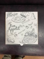 22 cm, PİZZA/PİDE/LAHMACUN KUTUSU - Seçenekler: 22 cm x 22 cm x 4 cm, 27 cm x 27 cm x 4 cm...