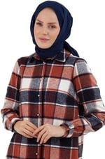 23KT402 Kışlık Oduncu Tesettür Tunik Armine Trend