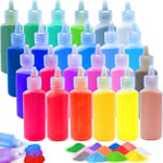 24 ADET Sanat Kumu, 1.5oz Renkli Kum Şişeleri, Kum Sanatları ve El Sanatları Seti, Çocuklar için Doğal Kum, DIY Kum Boyama, Düğün Dekorasyonu