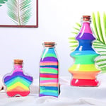 24 ADET Sanat Kumu, 1.5oz Renkli Kum Şişeleri, Kum Sanatları ve El Sanatları Seti, Çocuklar için Doğal Kum, DIY Kum Boyama, Düğün Dekorasyonu
