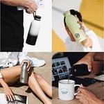 24BOTTLES Clima içecek şişesi 850 ml, termos 24 saat soğuk ve 12 saat sıcak, su şişesi,%100 mühürlü kapak, çevre dostu içecek şişesi, paslanmaz çelik, spor, koyu mavi