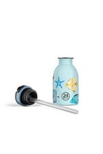 24Bottles Kids Bottle Sea Friends Pipetli Paslanmaz Çelik Çocuk Su Matarası 250 ml - Seçenekler: 0.3 Liters, 0.5 Liters, 250 ml, 500 ml