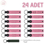 24'lü Hatıra Anahtarlık Set Pembe Yeşil, 24'lü Set, MH-KAN8581X24, Pembe & Yeşil, üniseks-bebek