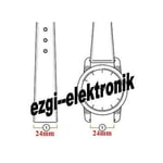 24mm Saat Kordonu Çelik Hasır Silver 1.Kalite Örgü Kordon