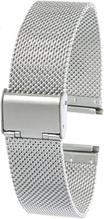 24mm Saat Kordonu Çelik Hasır Silver 1.Kalite Örgü Kordon
