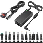 24V 2.5A AC DC Adaptör 60W Güç Kaynağı, LED Şerit Işığı, 3D Yazıcı, LCD Monitör, 5.5 x 2.5 mm ve 11 PCS DC Konnektörlü, 24 Volt 0-2500mA Cihazlarla Uyumlu