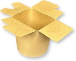 250 Adet16 OZ Kraft Döner Box