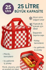 25L Taşınabilir Icebox Soğutucu Buzluk – Kamp, Piknik, Plaj ve Seyahatler İçin Termal Soğuk Tutucu Çanta, Ergonomik Taşıma Saplı, Hafif ve Sızdırmaz Tasarım, Outdoor Kullanıma Uygun