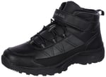 29194 Cırtlı Yüksek Bilekli Full Siyah Üniseks Çocuk Sneaker Günlük Spor Ayakkabı