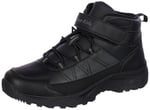29194 Cırtlı Yüksek Bilekli Full Siyah Üniseks Çocuk Sneaker Günlük Spor Ayakkabı