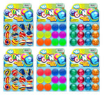 2CHILL Süper Hi Bounce Bouncy Balls (12 Toplar Çeşitli Stil) JA-RU Küçük Oyuncaklar Parti İyilik Raketbol Çocuk Ödülü Hediye Oyuncak Kabarık Toplar Çocuklar için Top Hediye Seti. 967