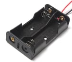 2'li 1,5V AA Kalem Pil Kutusu Yuvası 2x1,5V Kablolu Batarya Pil Tutucu