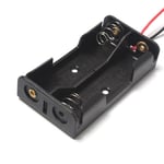 2'li 1,5V AA Kalem Pil Kutusu Yuvası 2x1,5V Kablolu Batarya Pil Tutucu