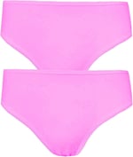 2li Kadın Orta Yüksek Bel Bikini İnce Lastik Pamuklu Ekonomik