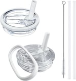 2'li Paket Stanley Kapak Değiştirme 40 oz, Stanley Quencher Bardak Aksesuarları, Dökülmeye Dayanıklı Tasarım, Üstün Isıya Dayanıklı Malzeme (Süt Beyazı)