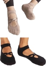 2'li paket%80 Pamuklu Yoga ve pilates için Kadın teknik çorap