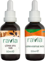 2'li Ürün - Ravla Udim Kostus Yağı - 50ml / Ravla Çörekotu Yağı 50ml