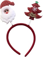 3 Christmas Headbands with Different Designs Christmas Party Holiday Headbands for Kids Women Men Christmas and Holiday Parties Christmas Party Gifts (One Size Fits All)