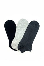 3 Çift Unisex Patik Çorap- Kadın ve Erkek için Sneaker Çorabı