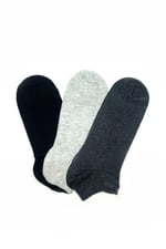 3 Çift Unisex Patik Çorap- Kadın ve Erkek için Sneaker Çorabı