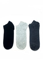 3 Çift Unisex Patik Çorap- Kadın ve Erkek için Sneaker Çorabı