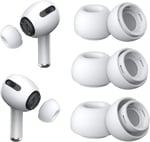 [3 Çift] Yedek Kulaklık Uçları - AirPods Pro 1. ve 2. Nesil İle Uyumlu, Gürültü Azaltma Delikli, AirPods Pro İçin Silikon Kulaklık Uçları, Taşınabilir Saklama Kutusu ve Şarj Kasesine Uygun (S/M/L)