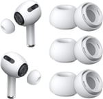 [3 Çift] Yedek Kulaklık Uçları - AirPods Pro 1. ve 2. Nesil İle Uyumlu, Gürültü Azaltma Delikli, AirPods Pro İçin Silikon Kulaklık Uçları, Taşınabilir Saklama Kutusu - Seçenekler: Small, Medium, Large