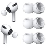 [3 Çift] Yedek Kulaklık Uçları - AirPods Pro 1. ve 2. Nesil İle Uyumlu, Gürültü Azaltma Delikli, AirPods Pro İçin Silikon Kulaklık Uçları, Taşınabilir Saklama Kutusu - Seçenekler: Small, Medium, Large
