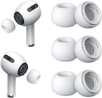 [3 Çift] Yedek Kulaklık Uçları - AirPods Pro 1. ve 2. Nesil İle Uyumlu, Gürültü Azaltma Delikli, AirPods Pro İçin Silikon Kulaklık Uçları, Taşınabilir Saklama Kutusu - Seçenekler: Small, Medium, Large